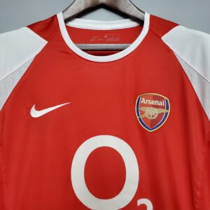 02/04 Arsenal Home Retro Jersey – Vintage Replica Football Soccer Shirt – S-XXL