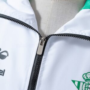 Real Betis Windbreaker - Fern Green & White & Black – Replica Football Soccer Sh