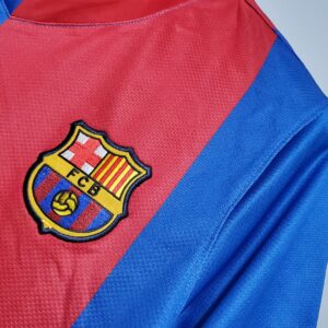 06/07 Barcelona Home Short-Sleeved Retro Jersey – Vintage Replica Football Socce