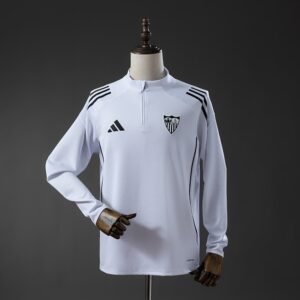 Sevilla 25_26 Training Top White – Replica Football Soccer Shirt – S–XXL