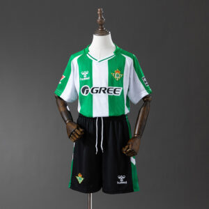 Real Betis 25/26 Home Full Kids Kit Jersey – Replica Football Soccer Shirt – Siz