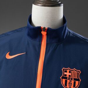 Barcelona Windbreaker - Navy Blue & Orange – Replica Football Soccer Shirt – S–X