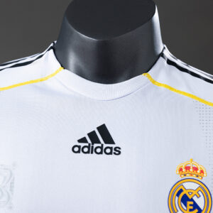 Real Madrid 2009/10 Home Long Sleeve Player Version Retro Jersey – Vintage Repli