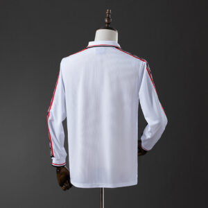 Manchester United 1998/99 White Long Sleeve Retro Jersey – Classic Football Shir