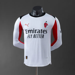 AC Milan 25/26 Away Player Version Long Sleeve Jersey – Replica Football Soccer