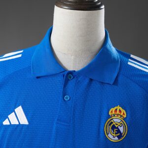 Real Madrid 25_26 POLO - Blue – Replica Football Soccer Shirt – S–XXL