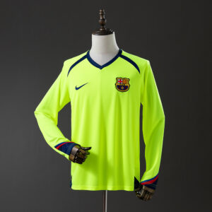 Barcelona 2005/06 Away Long Sleeve Retro Jersey – Vintage Replica Football Socce