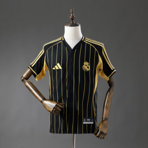 Real Madrid 25/26 US Pack Full-Button Baseball Jersey – Replica Football Basebal