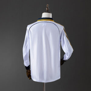 Real Madrid 1998/00 Home Long Sleeve Retro Jersey – Vintage Replica Football Soc