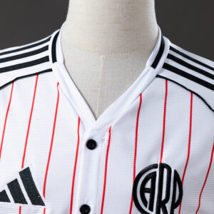 River Plate 25/26 US Pack Full-Button Baseball Jersey White
