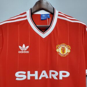 83/84 Manchester United Home Retro Jersey – Vintage Replica Football Soccer Shir