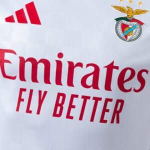 Benfica 25/26 Player Version White Away Jersey – Replica Football Soccer Shirt –