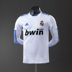 Real Madrid 2010/11 Home Long Sleeve Player Version Retro Jersey – Vintage Repli