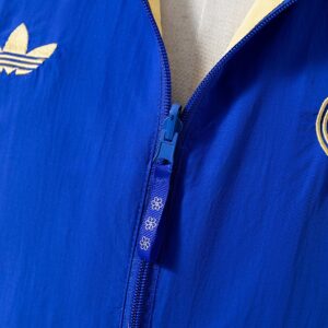 Real Madrid Reversible Jacket Windbreaker – Blue & Yellow – Replica Football Soc