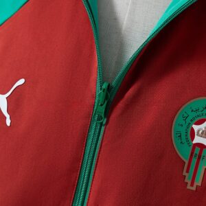 Morocco 2026 Reversible Jacket Windbreaker – Red & Green – Replica Football Socc