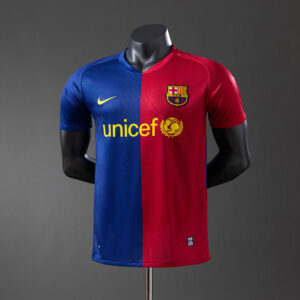 Barcelona 08/09 Home Player Version Retro Jersey – Vintage Replica Football Socc