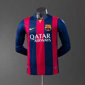 Barcelona 2014/15 Home Long Sleeve Player Version Retro Jersey – Vintage Replica