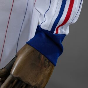Frence 80_82 Away Long-Sleeved Retro Jersey – Replica Football Soccer Shirt – S–