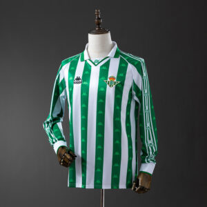 Real Betis 1995/97 Home Long Sleeve Vintage Jersey – Replica Football Soccer Shi