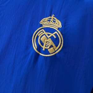 Real Madrid Reversible Jacket Windbreaker – Blue & Yellow – Replica Football Soc