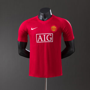 Manchester United 2007/08 Home Player Version Retro Jersey – Vintage Replica Foo