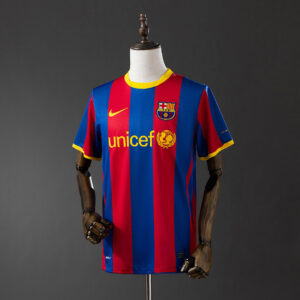 Barcelona 2010/11 Home Retro Jersey – Vintage Replica Football Soccer Shirt – Si