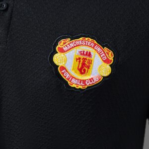 M-U 25_26 POLO - Black – Replica Football Soccer Shirt – S–XXL