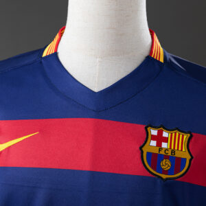 Barcelona 2015/16 Home Long Sleeve Retro Jersey – Vintage Replica Football Socce