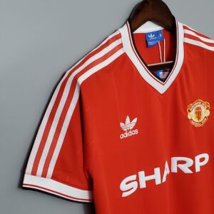 83/84 Manchester United Home Retro Jersey – Vintage Replica Football Soccer Shir