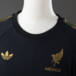 Mexico Adidas Gold 3-Stripes T-Shirt – Replica Football Lifestyle Top – S–3XL