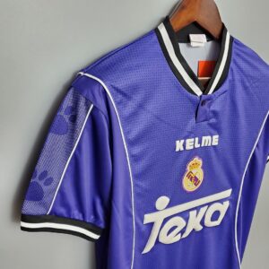 97/98 Real Madrid Away Retro Jersey – Vintage Replica Football Soccer Shirt – S-