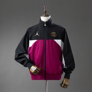 PSG Collaboration Windbreaker - Black & Psychedelic Purple – Replica Football So