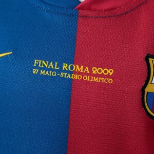 Barcelona 08_09 Home Retro Kids Kit Jersey – Replica Football Soccer Shirt – Siz