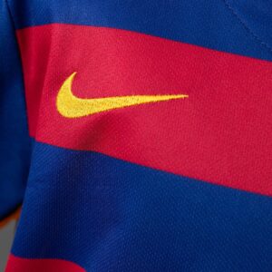 Barcelona 15_16 Home Retro Kids Kit Jersey – Replica Football Soccer Shirt – Siz