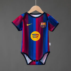Barcelona 26_27 Home Baby Jersey – Replica Football Soccer Shirt – Size 9–12