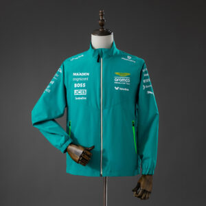 Aston Martin Aramco F1 2025 Windbreaker – Green – Racing Team Jacket – S–3XL