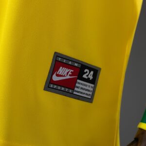 Brazil 1998 Home Retro Long Sleeve Kids Kit Jersey – Replica Football Soccer Shi