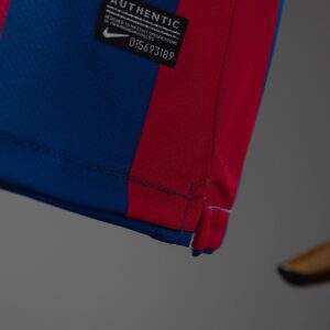 Barcelona 10_11 Home Retro Long Sleeve Kids Kit Jersey – Replica Football Soccer