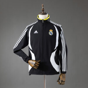 Real Madrid 06_07 Windbreaker – Black – Replica Football Jacket – S–XXL