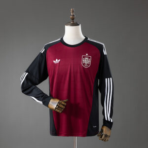 Spain 2026 GK Red Long Sleeved Jersey – Replica Football Goalkeeper Shirt – S–4X