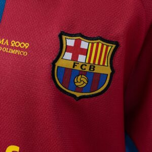 Barcelona 08_09 Home Retro Kids Kit Jersey – Replica Football Soccer Shirt – Siz