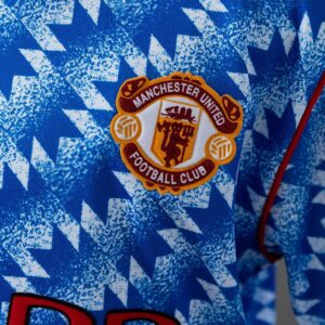 M-U 90_92 Away Retro Kids Kit Jersey – Replica Football Soccer Shirt – Size 16–2