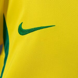 Brazil 2002 Home Retro Long Sleeve Kids Kit Jersey – Replica Football Soccer Shi