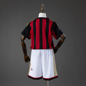 AC Milan 13/14 Home Retro Kids Kit Jersey – Replica Football Soccer Shirt – Size