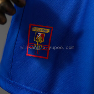 France 1998 Home Retro Kids Kit Jersey – Replica Football Soccer Shirt – Size 16