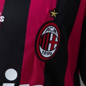 AC Milan 09/10 Home Retro Kids Kit Jersey – Replica Football Soccer Shirt – Size