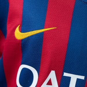 Barcelona 13_14 Home Retro Kids Kit Jersey – Replica Football Soccer Shirt – Siz