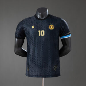 Argentina Maradona #10 Special Edition – Black Player Version Jersey – Replica F
