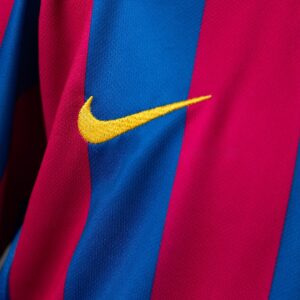 Barcelona 05_06 Home (League Edition) Retro Long Sleeve Kids Kit Jersey – Replic