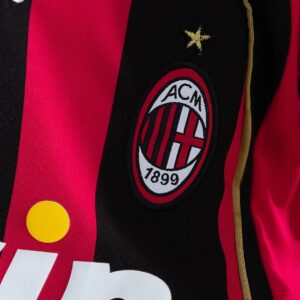 AC Milan 06/07 Home Retro Kids Kit Jersey – Replica Football Soccer Shirt – Size